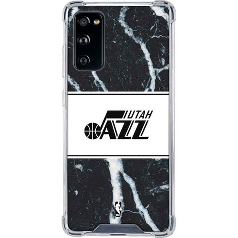 NBA Utah Jazz Marble Galaxy S20 FE Clear Case